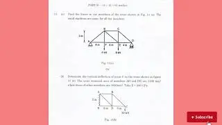 CE3502|Structural Analysis-I Nov-Dec 2024|Anna University |question paper 