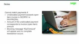 Sage X3 - How to manage unallocated payments