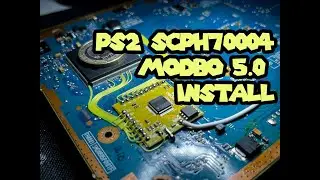 PS2 Slim SCPH77xxx (SCPH77004) v15 Modchip Installation with Modbo 4.0/5.0 - 2023