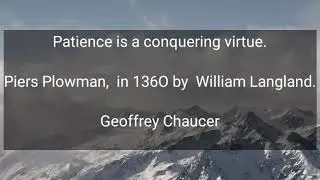 Famous Literary Quotes | Chaucer | English Literature