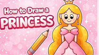 How to draw Princess.👑