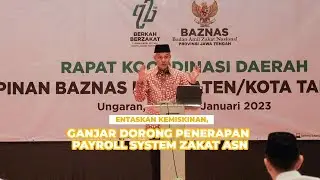 Entaskan Kemiskinan, Ganjar Dorong Penerapan Payroll System Zakat ASN