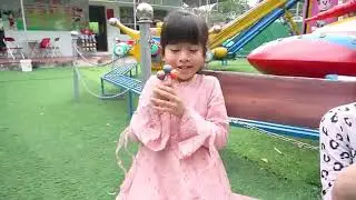 Esma and Mini Pretend Play Magic Colored Tongue fun kid video Johny Johny Yes Papa, LaLa Kids TV.mp4