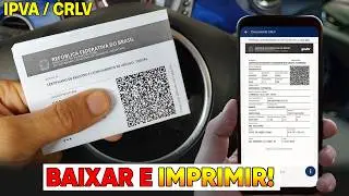 Como BAIXAR e IMPRIMIR O IPVA (CRLV) do SEU Carro ou Moto pelo Celular 2025