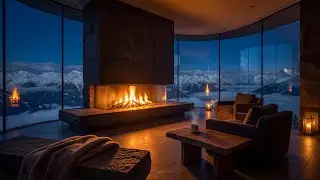 Embers in the Clouds | Relaxing Piano by the Fireplace |1 Hour