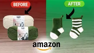 Vanna's Choice White and green 860-100 Yarn for Crocheting and Knitting
