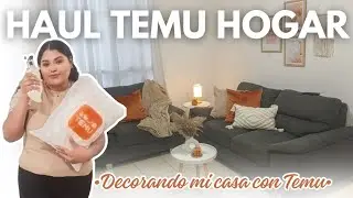 HAUL TEMU HOGAR 🤎 DECORANDO MI SALA | Gis Cuevas