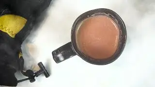 Малиновый горячий какао в Vitamix!