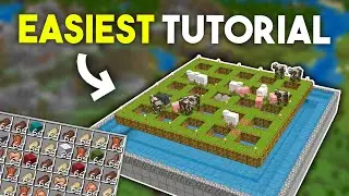 SIMPLE 1.19 AUTOMATIC PASSIVE MOB FARM TUTORIAL in Minecraft Bedrock (MCPE/Xbox/PS4/Switch/PC)