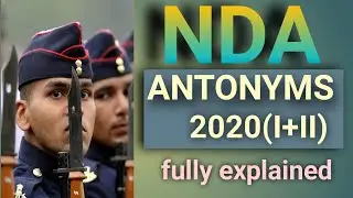 NDA 2020 antonyms| NDA English antonyms privious year paper fully explained by # study with shwejal