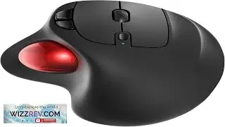 Nulea M501 Wireless Trackball Mouse Rechargeable Ergonomic Easy Thumb Control Precise