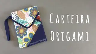 Carteira Origami - Carteira porta celular. Dobradura em tecido!