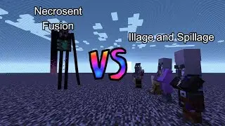 Necrosent Fusion vs Illage and Spillage  Minecraft  Mob Battle