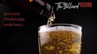 🍔🍺 Spice up your midweek routine with The Billiard Room's Wild Wednesday Special!