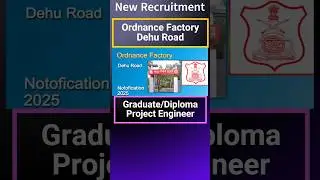 Ordnance factory 💥 Dehu Road 2025🟢 New Notification Out #ordnancefactory #army #shortvideo #shorts
