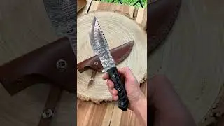 Handmade Tracker Knife #bbq #chef #outdoor #usa #youtubeshorts #texas #axe #camping #knife #shorts
