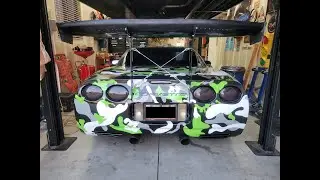 Installing an AIM9GT chassis mount wing to a C5 Corvette