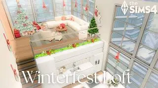 Как я превратил скучную квартиру в уютный зимний лофт 🎄 | Сборка Sims 4 CC