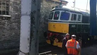 D6515 &lsquo;Lt Jenny Lewis RN&rsquo; arrives Into Swanage light loco