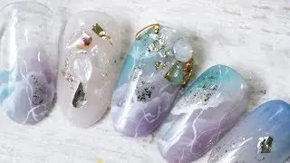 璐意雅ruyigel層次水波紋凝膠美甲 ~ginanail |ruyigel 璐意雅|美甲教學Nailart|ネイル|네일