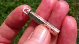 Four Sided Swivel Hand Stamped Jewellery Pendant