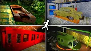 Granny game Escape......🙀🔥 || Helicopter + Boat + Train + Car || Granny 2 3 4 ||