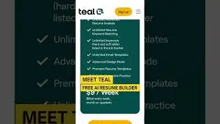 Teal AI Tool: Your Job Search Just Got 10x Smarter!