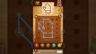 Line Puzzle String Art Level 42 (Oak)