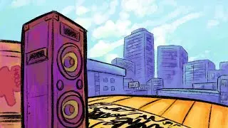 Bomb Rush Cyberfunk (timelapse for an upcoming animatic)