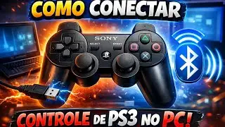 CONTROLE DE PS3 NO PC! FUNCIONA POR CABO E BLUETOOTH 🔥