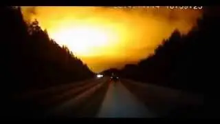 Russian Night Sky Lights Up from Meteor or UFO?