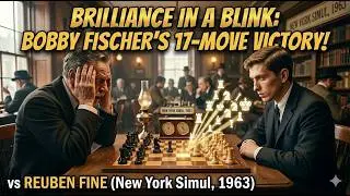 Brilliance in a Blink: Bobby Fischer&rsquo;s 17-Move Victory Over Reuben Fine (New York Simul, 1963)