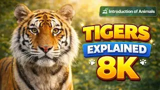 Tiger Explained in 8K | The Silent King of the Jungle | Introduction of Animals