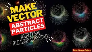 Make Vector Abstract sprinkle Particles Using Adobe Illustrator | Geometric Shape Dot Artwork