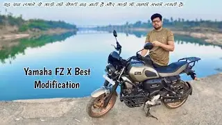 Yamaha FZx modification - yamaha fz x modified,यह सब बाहर से लगा लेना चाहिए और सेफ्टी भी हो जाती है।