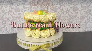 How To Make Fault Line Cake Buttercream Flower Design