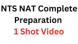 NTS NAT One Shot Lecture I NTS NAT Preparation I How to Prepare NTS NAT in One Day I NTS NAT Tips