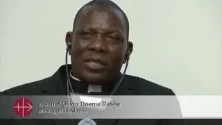 Bischof Oliver Dashe Doeme aus Nigeria dankt f&uuml;r die Hilfe von KIRCHE IN NOT (ACN International)