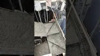 c&aacute;ch đổ b&ecirc; t&ocirc;ng cầu thang chiếu nghỉ ba vế