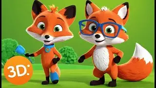 Baby Fox Wears Mommy&rsquo;s Glasses | Funny and Cute Kids Nursery Rhyme Animation