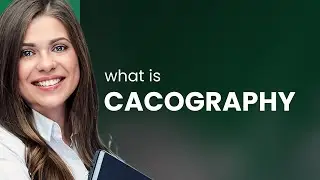 Cacography &mdash; what is CACOGRAPHY definition