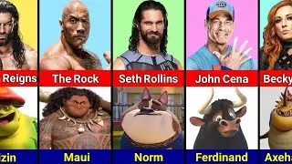 WWE Wrestlers Their Animated Character