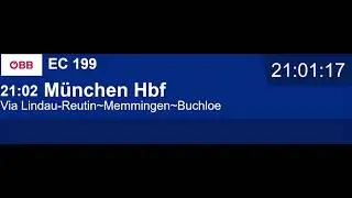 &Ouml;BB-Ansagen | Einfahrtansage EC199 nach M&uuml;nchen Hbf in Bregenz