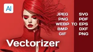 Raster to Vector in seconds with scaling without loss of quality (check in Adobe Illustrator)