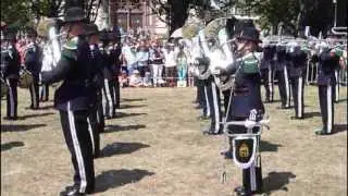 BASEL TATTOO 2013 parade freiburg  King&acute;s Guard Band & Drill Team Norway 1