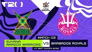 LIVE | Guyana Amazon Warriors Women vs Barbados Royals Women | WCPL 2025