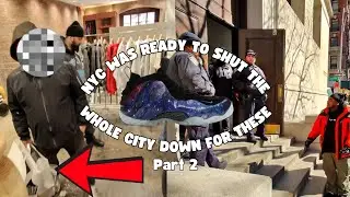NIKE GALAXY FOAMPOSITE HAD NYC IN PANIC MODE PART 2‼️