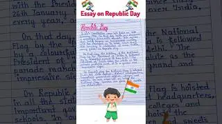 Republic Day Easy Essay 2025 // Essay on Republic day in english //