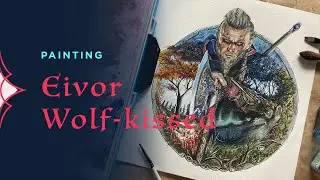 Painting Eivor, Wolf-kissed - Assassin's Creed Valhalla Art | Speed Painting