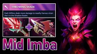 IMMORTAL Dark Willow MID &mdash; Bloodthorn + Hurricane Pike Full Match (7.39e) #dota2